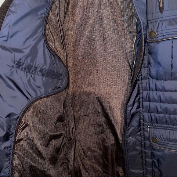 Johnston & Murphy Blue Brown Jacket Coat - Picture 4 of 6